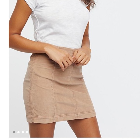 NWT Free People modern femme velvet mini skirt - Picture 2 of 6